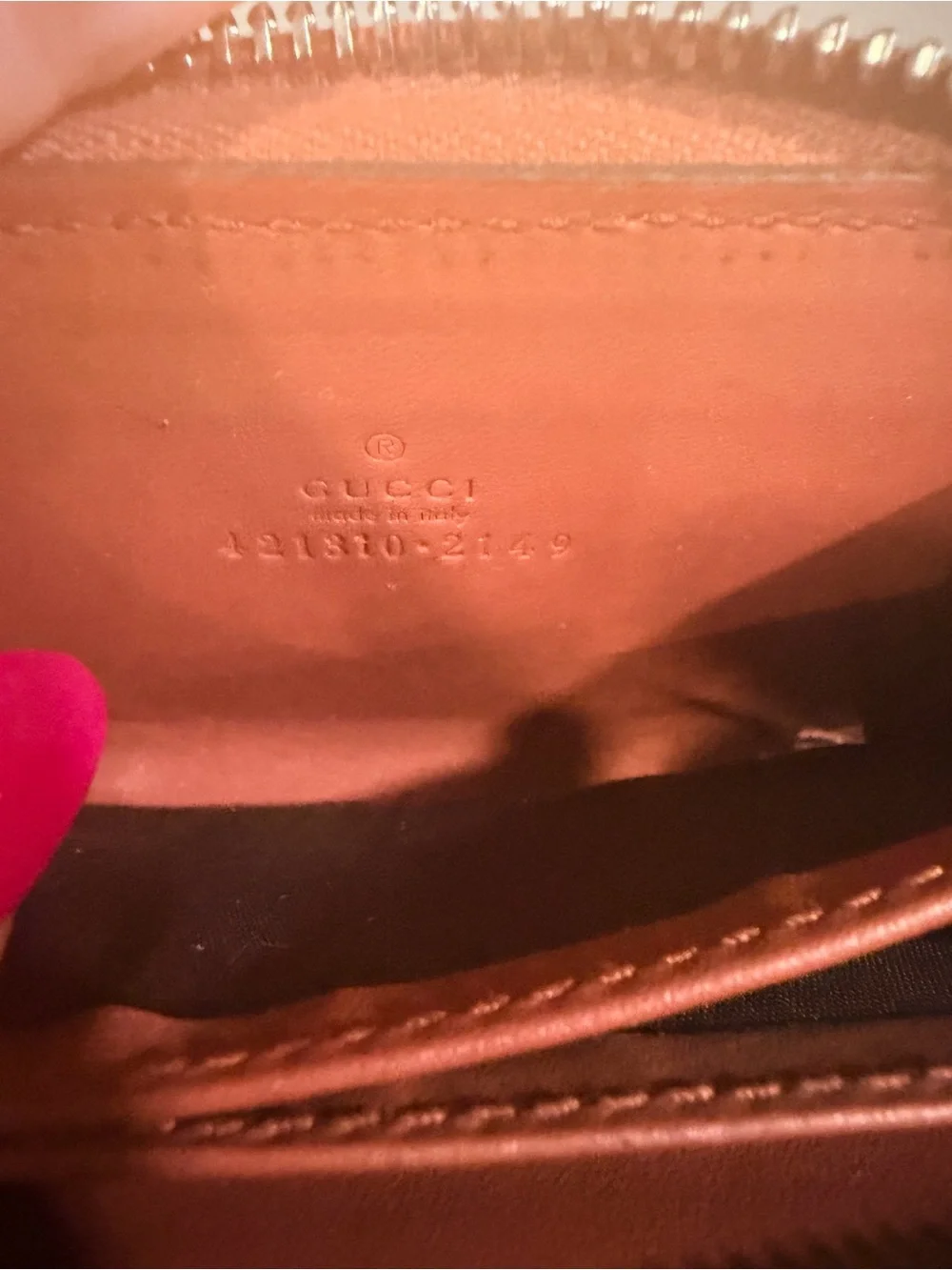 Gucci GG Supreme Zip Around Wallet w/ Pink Floral Accents, Box & Dusty Included